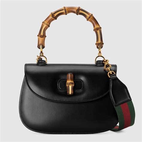 2010 gucci borsa bamboo bar leather bag|Gucci bamboo bag 1947.